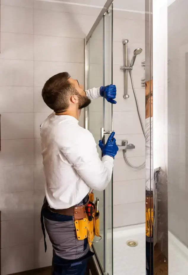 Bathroom Remodel being undertaken by a tradesman