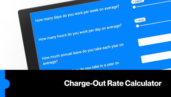 Charge out rate calculator