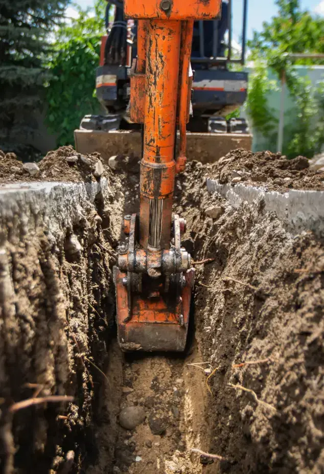 Earthmoving Business digger digging