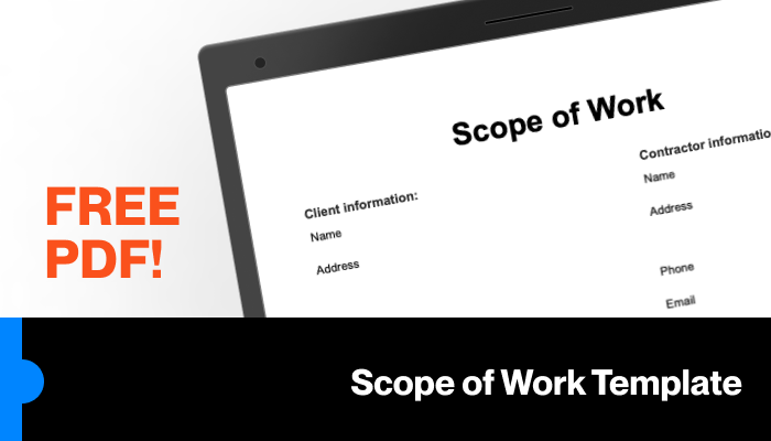 Scope of work template CTA